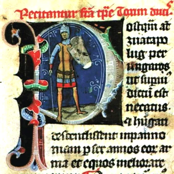 Taksony, Grand Prince of Hungary (reign 955-971) in the Chronicon pictum