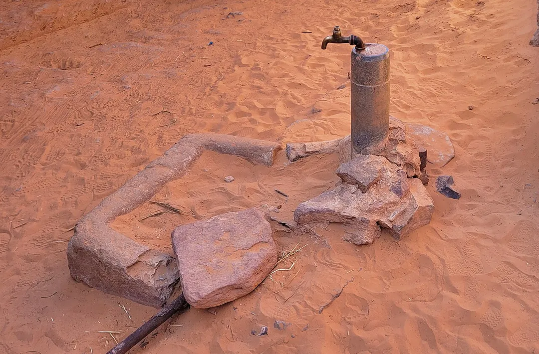 Water tap in Ksar Tala, Algeria