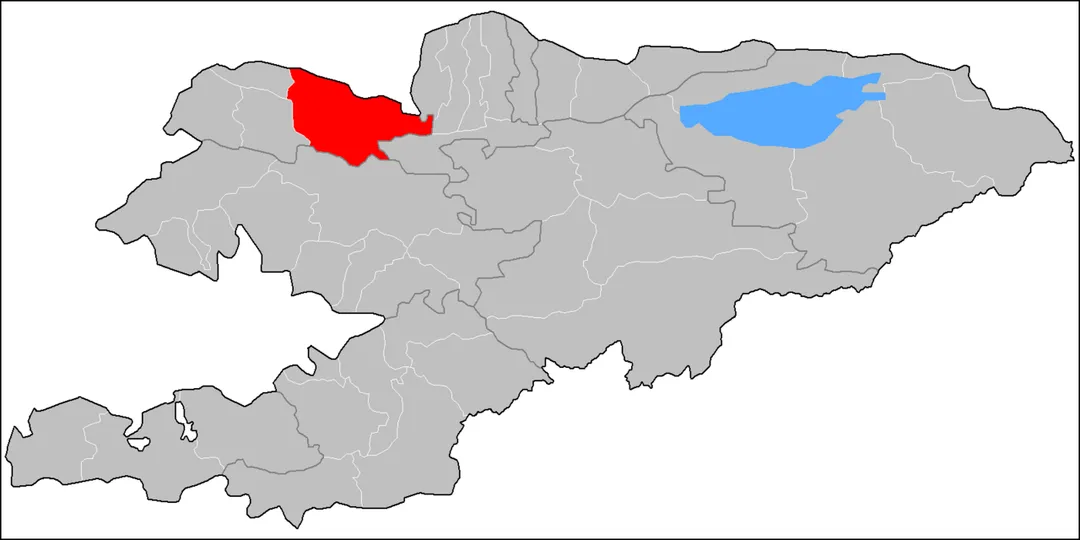 The location of the raion (district) of Talas in Kyrgyzstan. Based on Image:Kyrgyzstan raions.png