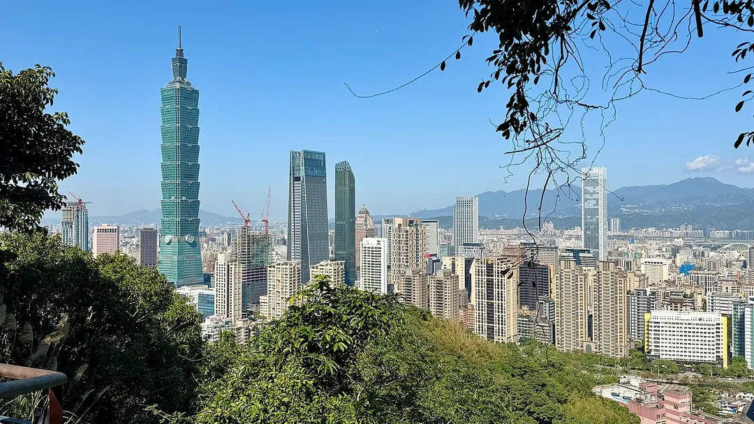 Taipei, Taiwan Skyline viewed from Mount Elephant 20260204