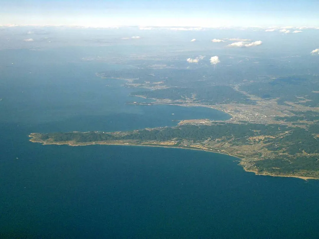 Aerial Photograph of Cape Sunosaki at Boso Peninsula (JAPAN) in 2007.