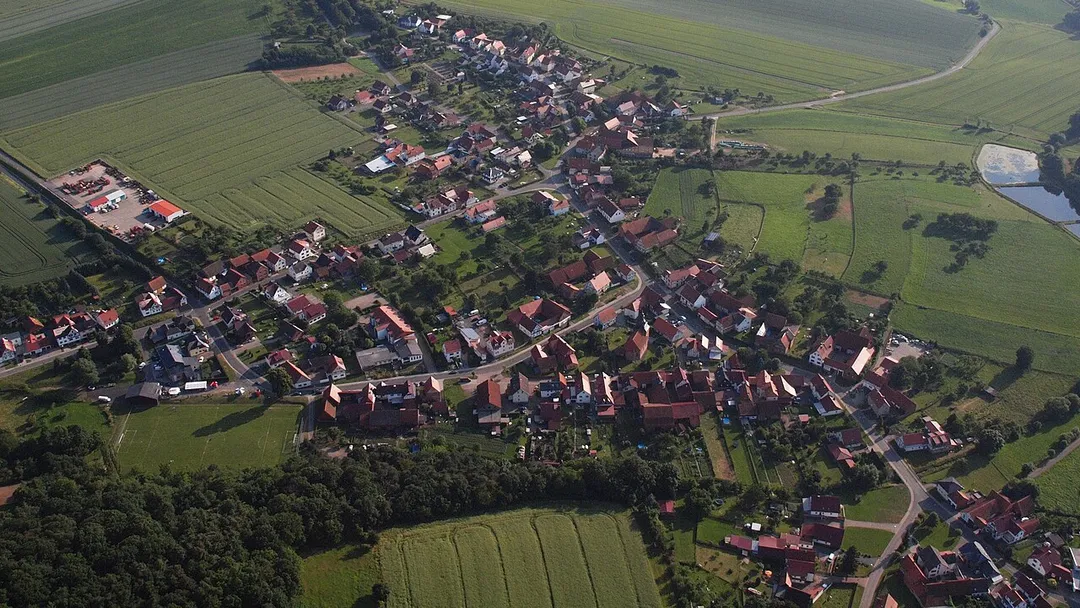 Neuendorf, Teistungen: Luftaufnahme