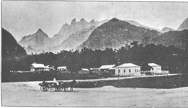 Vista parcial do Bairro do Alto, em Teresópolis no ano de 1911.