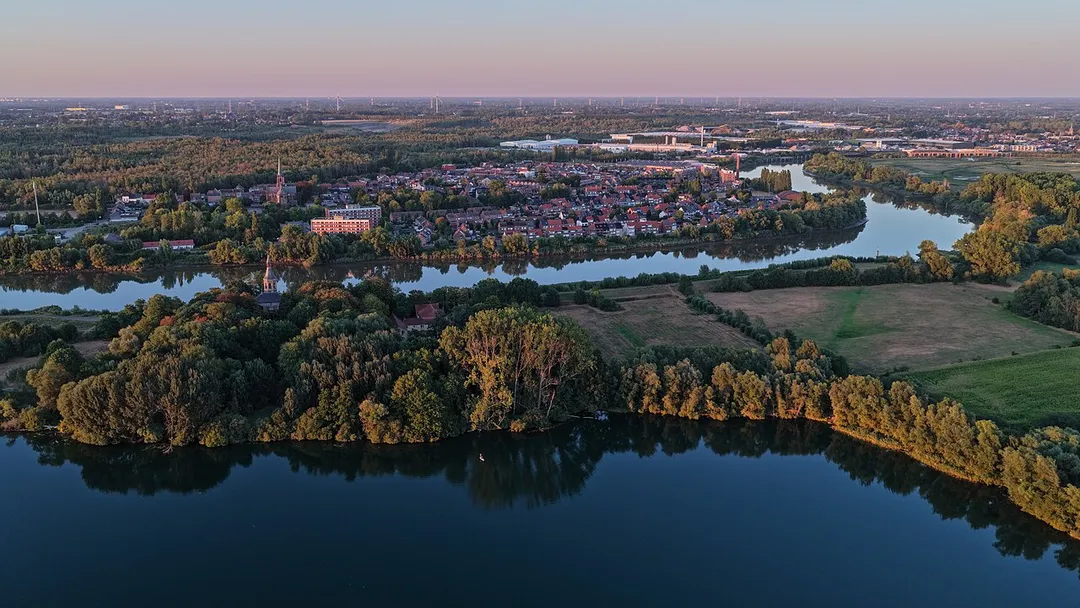 Terhagen centrum Rupel river