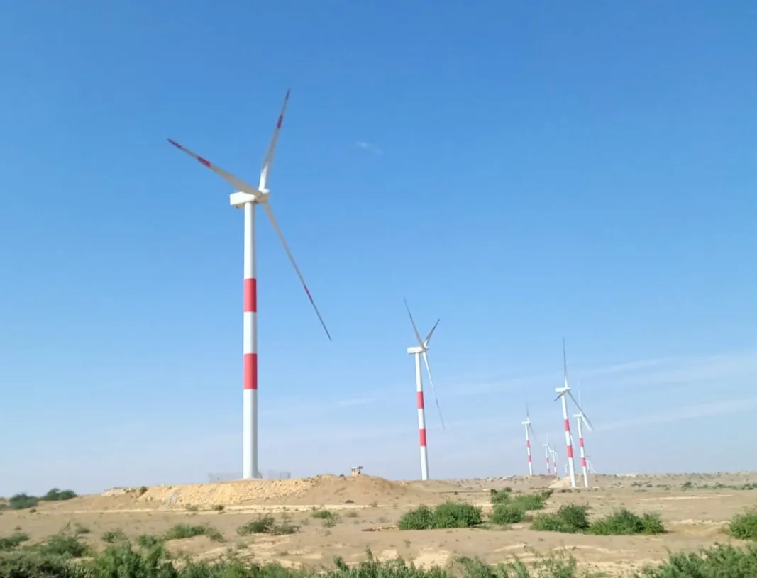 Jhimpir Wind Powerproject, in Thatta District, Sindh, Pakistan.
