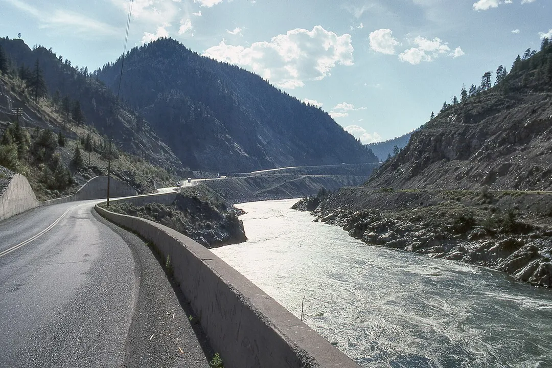 Trans-Canada Highway and Thompson River - Thompson-Nicola Regional District, British Columbia, Canada
