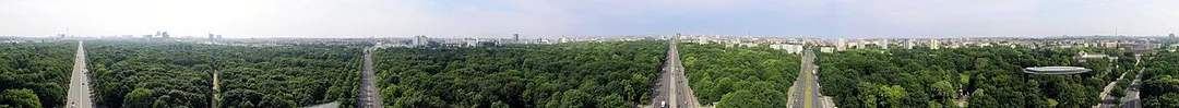 A 360° panorama from the top of the Berlin "Siegessäule" (victory's column)