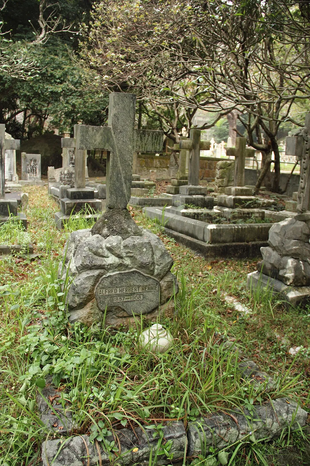 Tomb of Alfred Herbert Rennie (1857-1908) at Hong Kong Cemetery