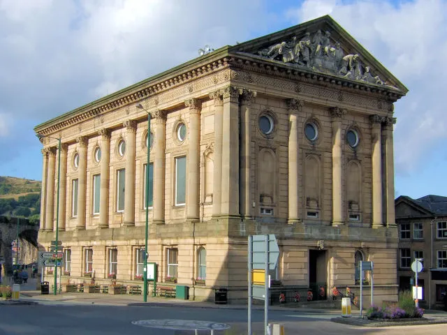 Todmorden Town Hall Todmorden, Calderdale in West Yorkshire