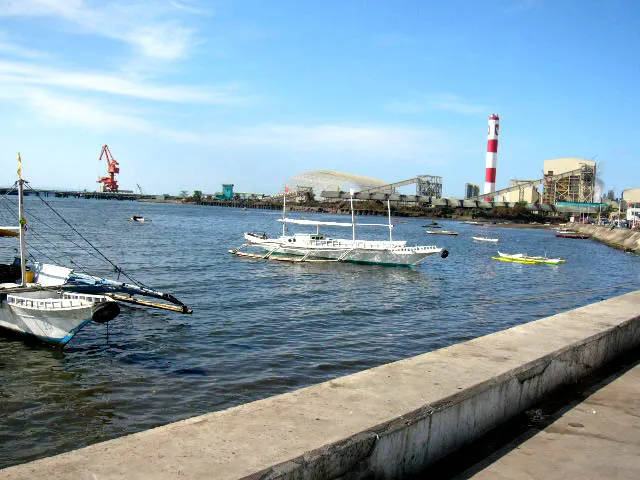 View of Tanon Strait from the boulevard in Toledo City, Cebu, Philippines