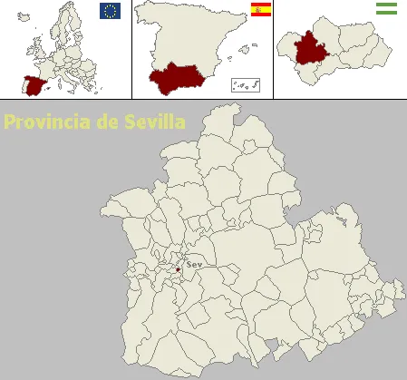 Situación del municipio de Tomares (Sevilla)