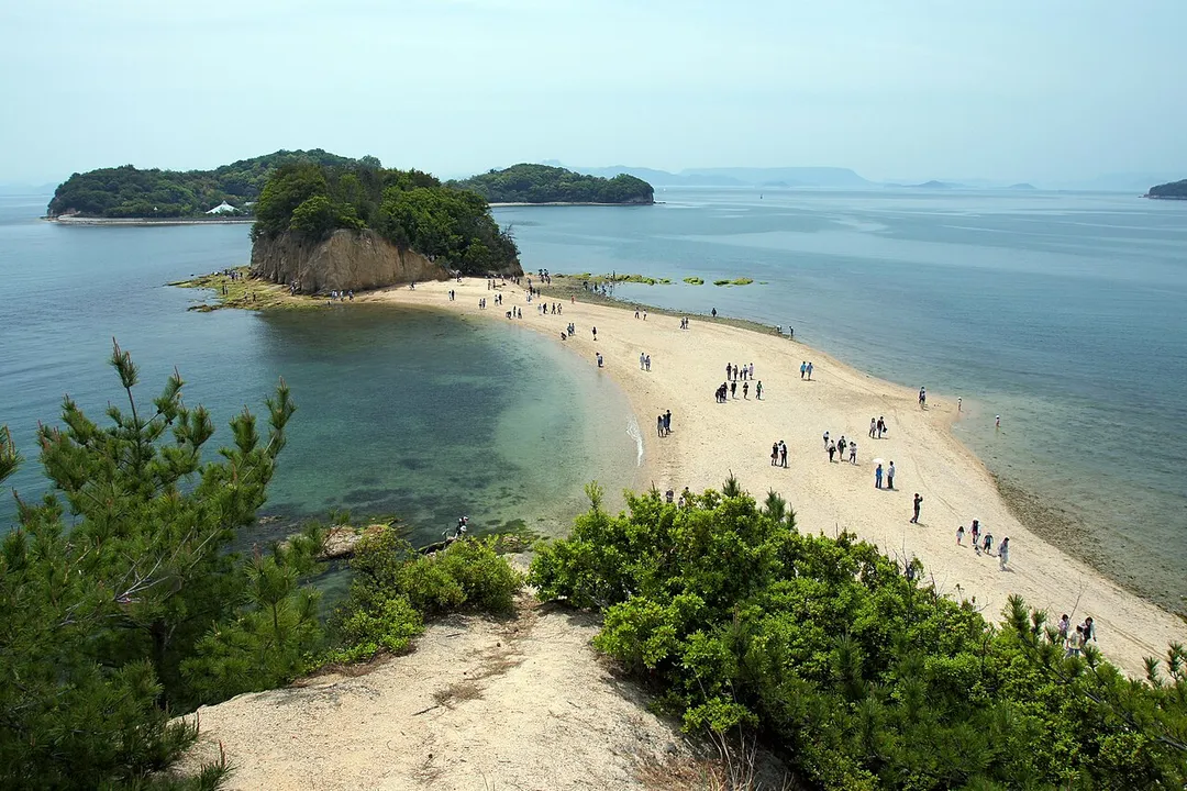 The Angel Road of Shōdo Island, Tonosho, Kagawa prefecture, Japan