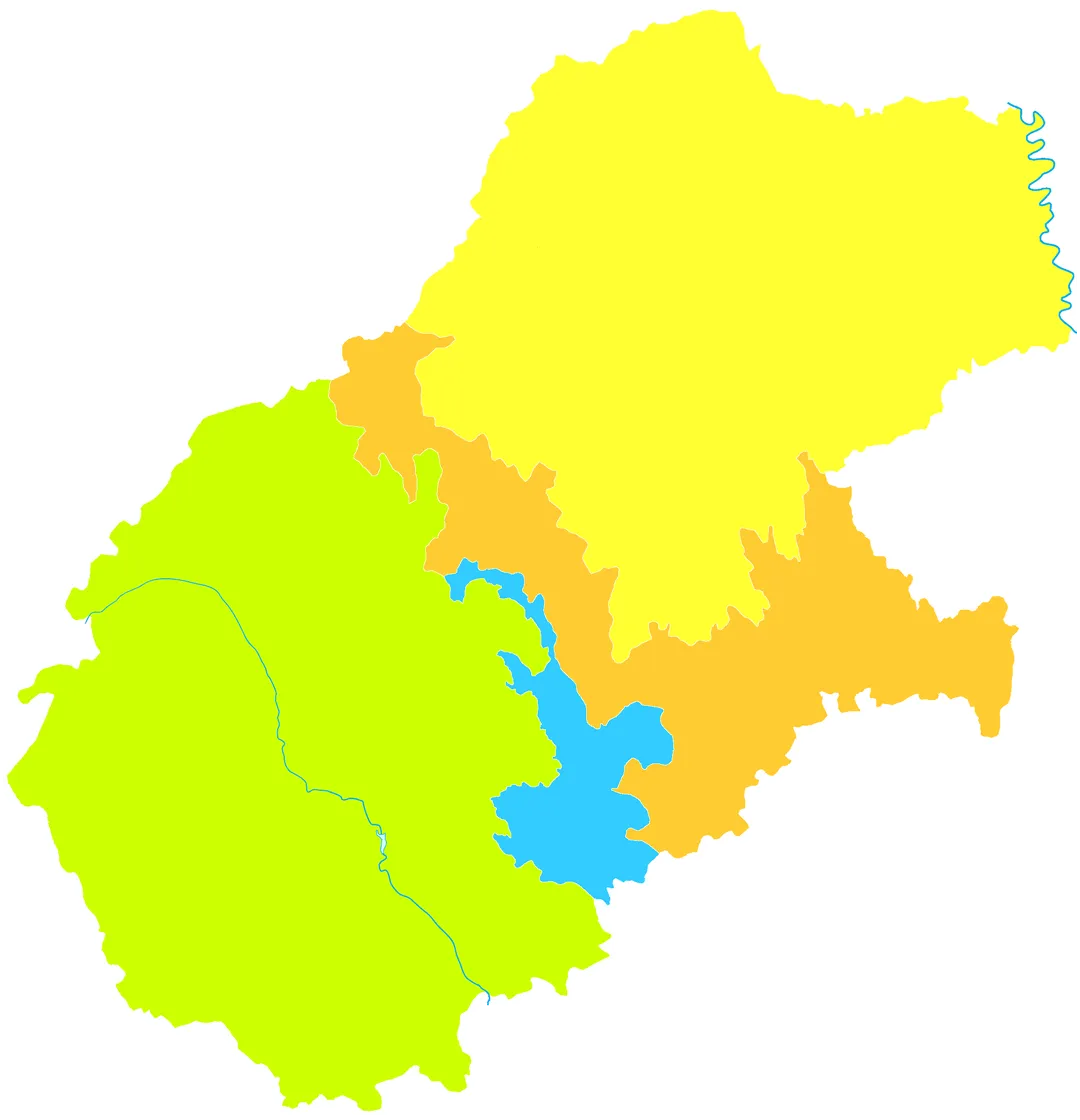 administrative division of Tongchuan City, Shaanxi, China
