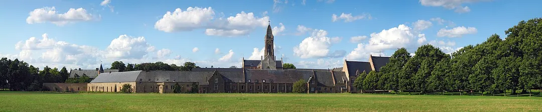 Panorama of the Norbertine monastery at Tongerlo, Belgium.