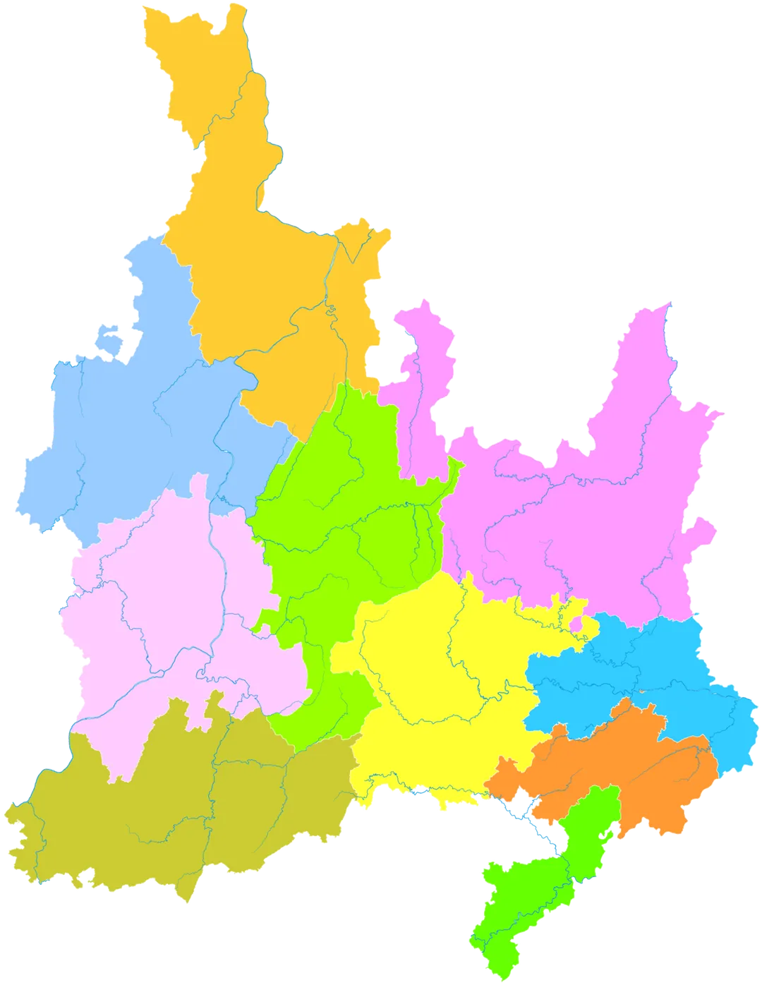 administrative division of Tongren City, Guizhou, China