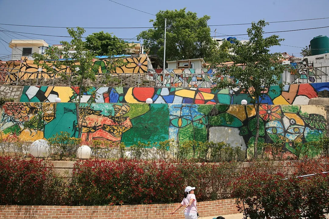 A view of Dongpirang Village in Tongyeong, South Gyeongsang province, South Korea