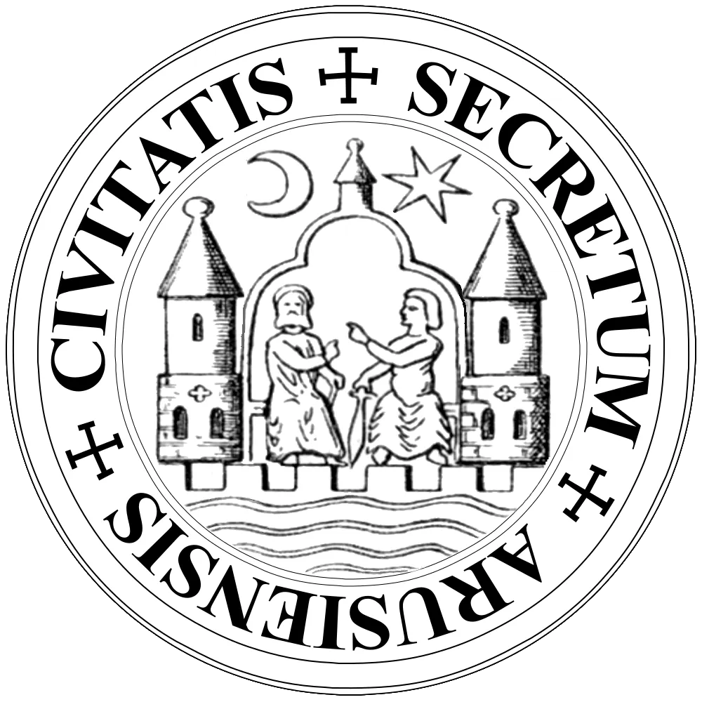 Aarhus city seal, stylized