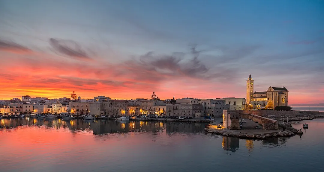 Sunset in Trani (Puglia, Italy).