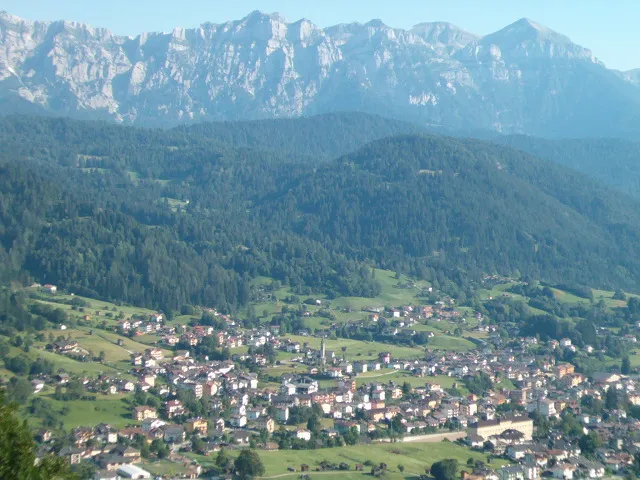 Village of Transacqua, Trentino, Italy.