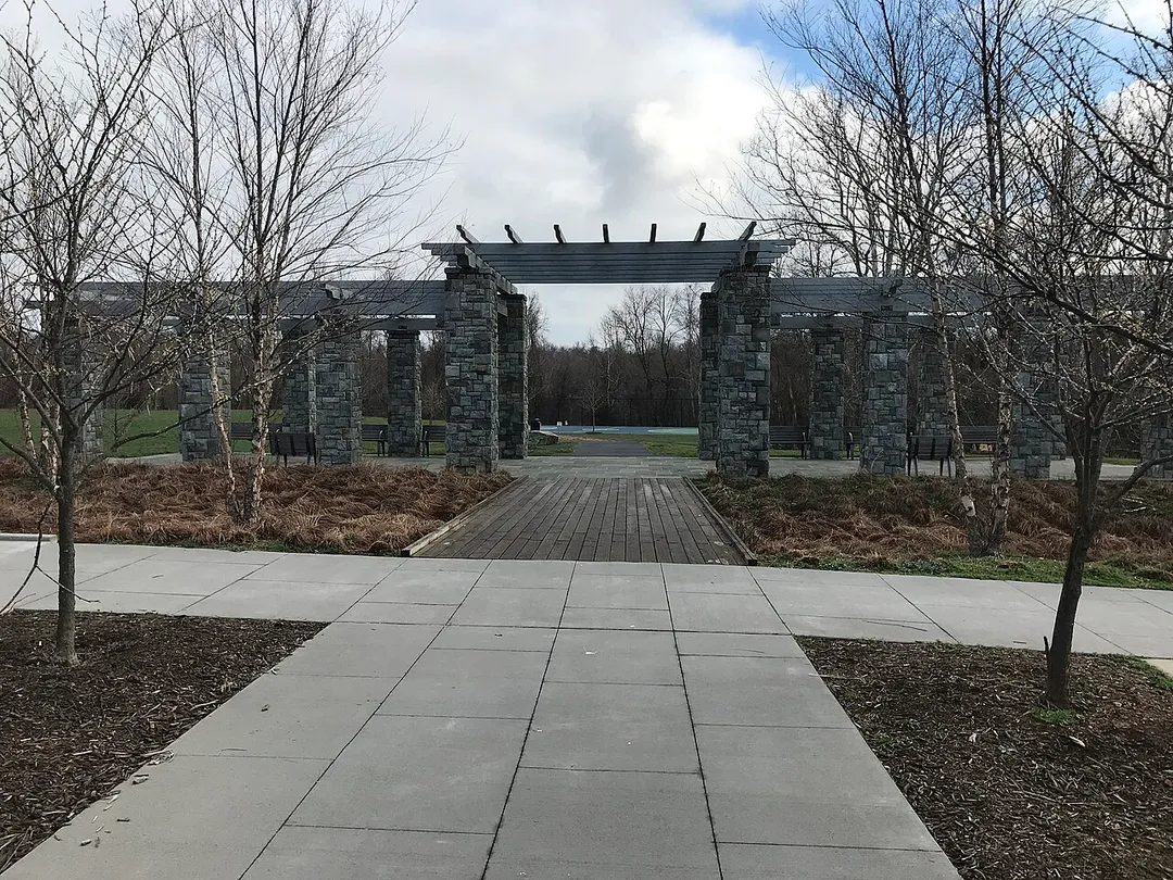 Front of Montgomery County's Greenbriar Park in Travilah, Maryland