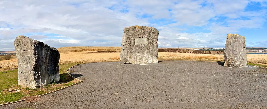 The memorial stones of Aneurin Bevan in Tredegar
