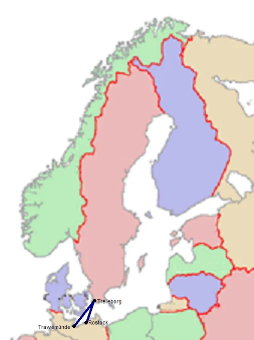 TT-Lines destinationer