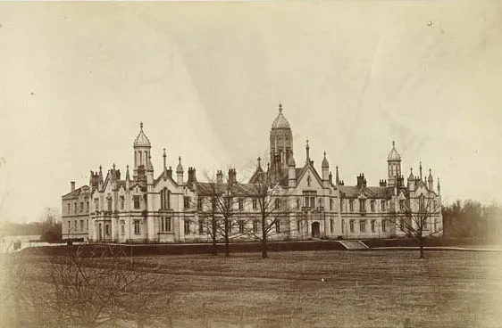 The north side of Old Trinity as seen in 1856.