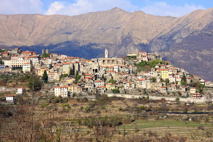 Panorama of Triora, Imperia, Italy