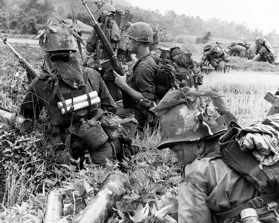 Company G, 2/9 Marines prepare to attack Hill 251 during Operation Harvest Moon