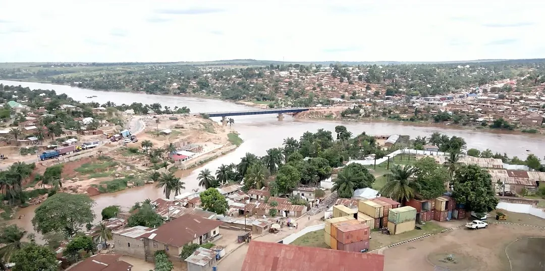 The new Kasai River Bridge at Tshikapa