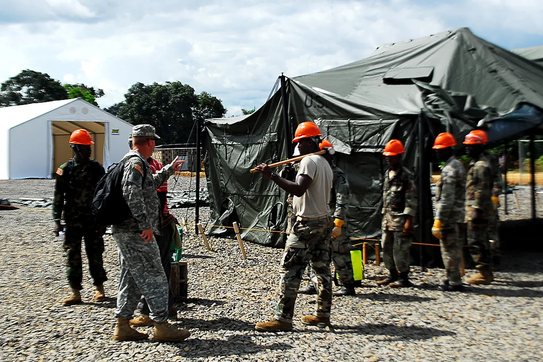 Ebola treatment center, Tubmanburg, Liberia 2014