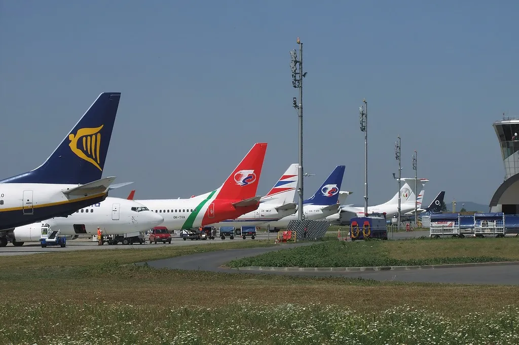 Middle apron at Brno airport