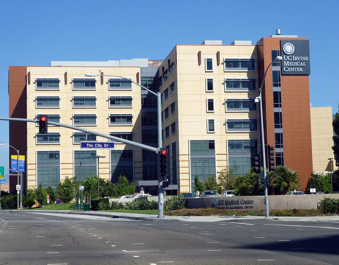 UC Irvine Medical Center in Irvine, California as photographed by user Coolcaesar on September 3, 2012.