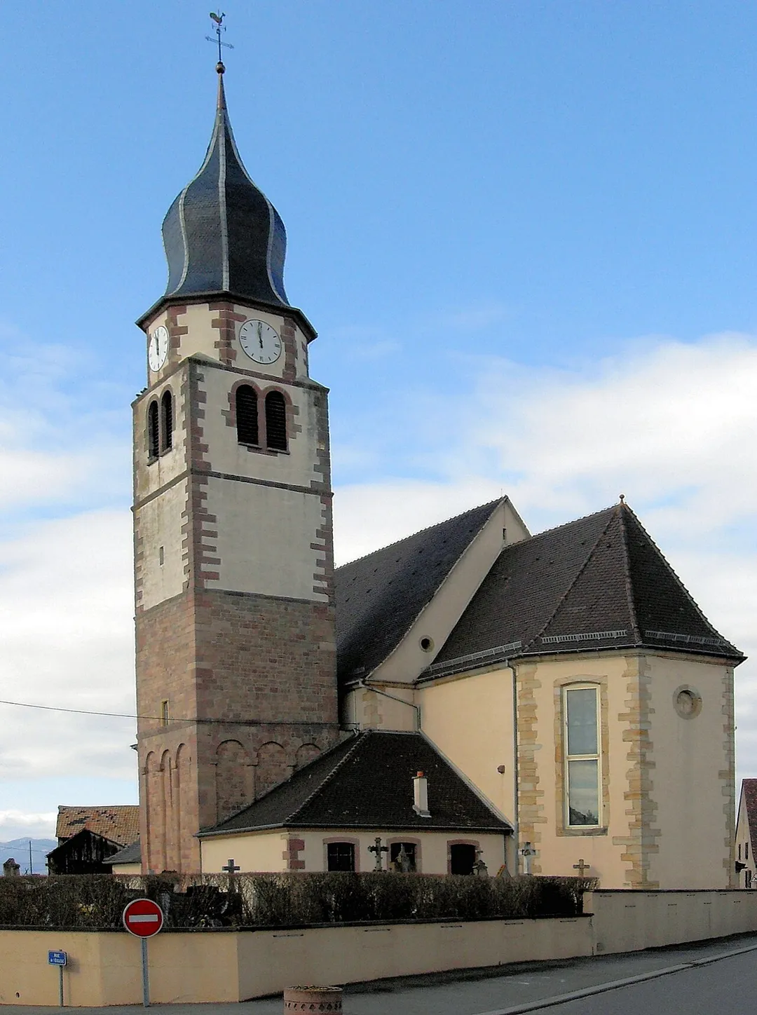 L'église Saint-Michel d'Ungersheim, côté est
