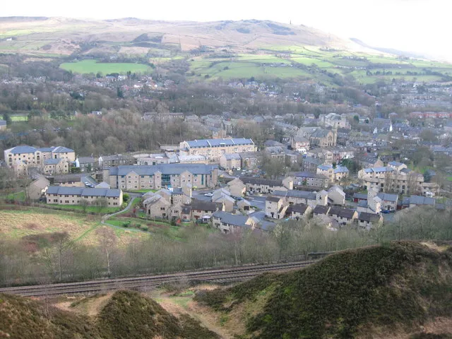 Uppermill, in Saddleworth, Greater Manchester, England.