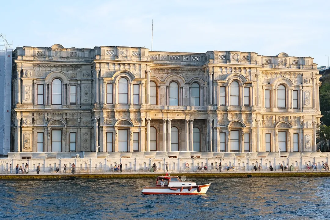 Beylerbeyi Palace from the Bosphorus, Istanbul, Turkey
