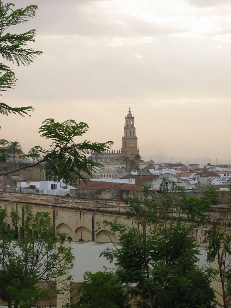 Sta. María de la Mesa's Church in Utrera (Seville, Spain). Landscape view.