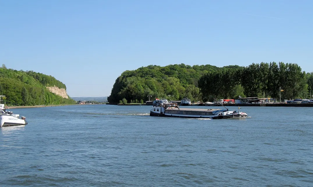 South-east view on the Albert Canal in Kanne, Belgium