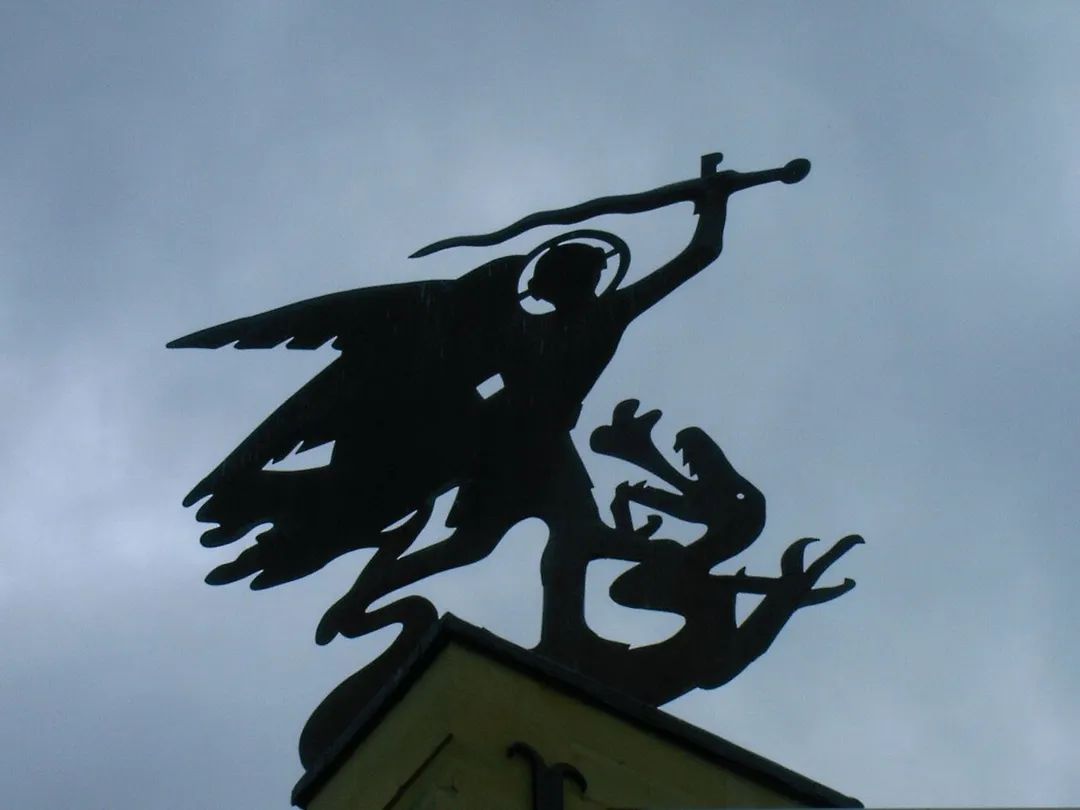 Originele windwijzer op hoogste punt kasteel
