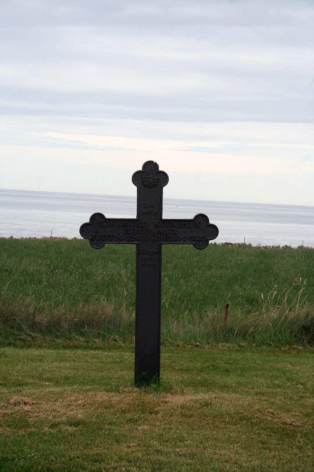 Varhaug old cemetery in Hå municipality, Rogaland, Norway. Church location from the 13th century. Today's chapel from 1951.