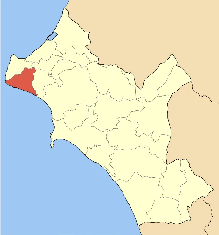 Locator map of Vartholomio municipality (Δήμος Βαρτθολομίου) in Elis perfecture (Νομός Ηλείας) in Greece.