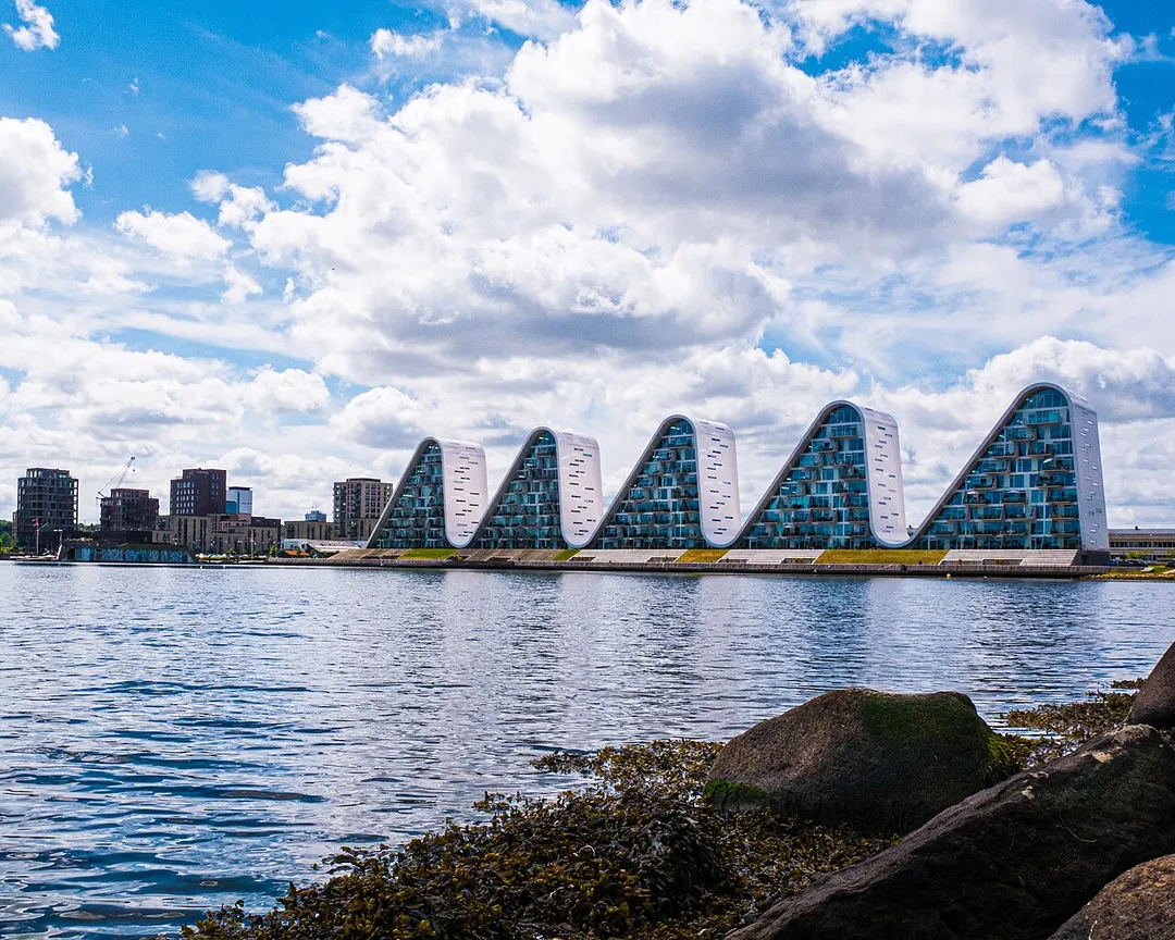 Photo of Vejle waterfront.