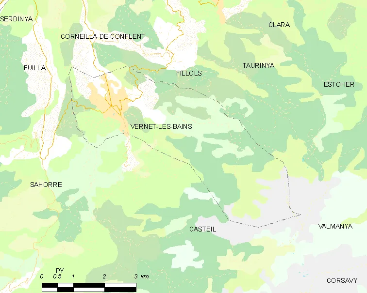 Map of French municipality