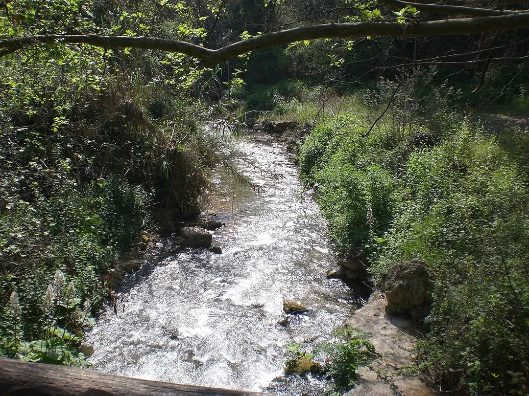 Close up of river running through Veria