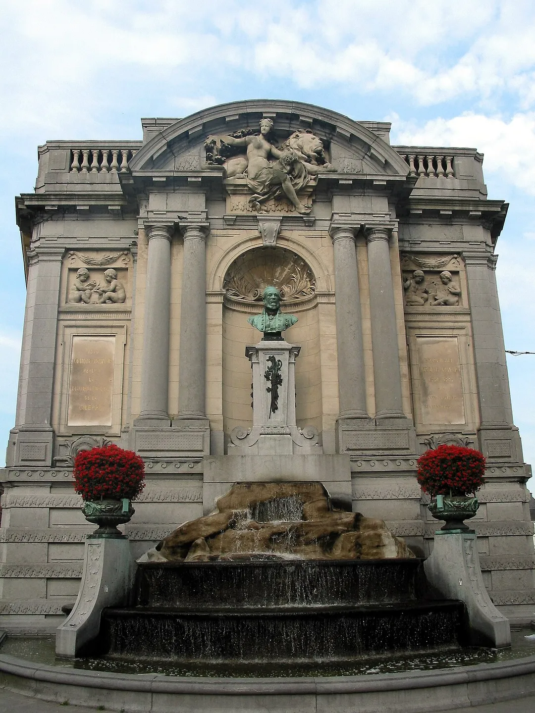 Verviers (Belgium), the Ortman fountain (1878).