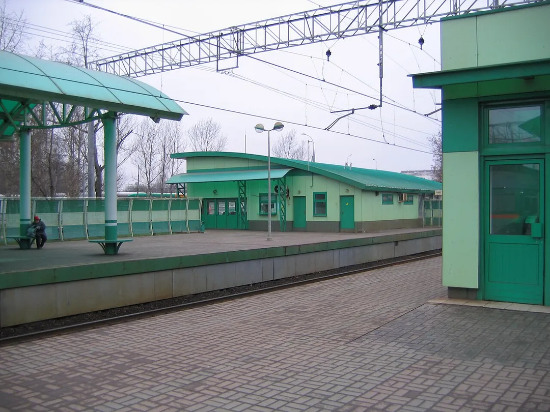 Veshnyaki railway station in Moscow, Russia