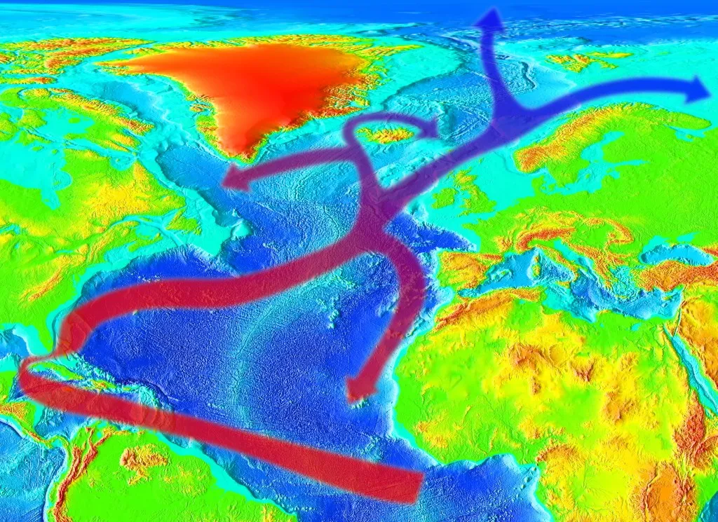 Gulf stream map