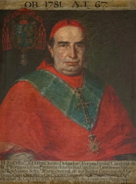 Retrato a óleo del cardenal Francisco Javier Delgado Venegas (), que fue arzobispo de Sevilla.