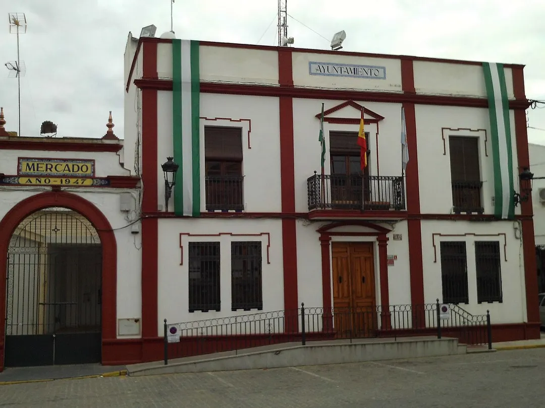 Ayuntamiento de Villanueva del Ariscal, provincia de Sevilla, Andalucía, España.