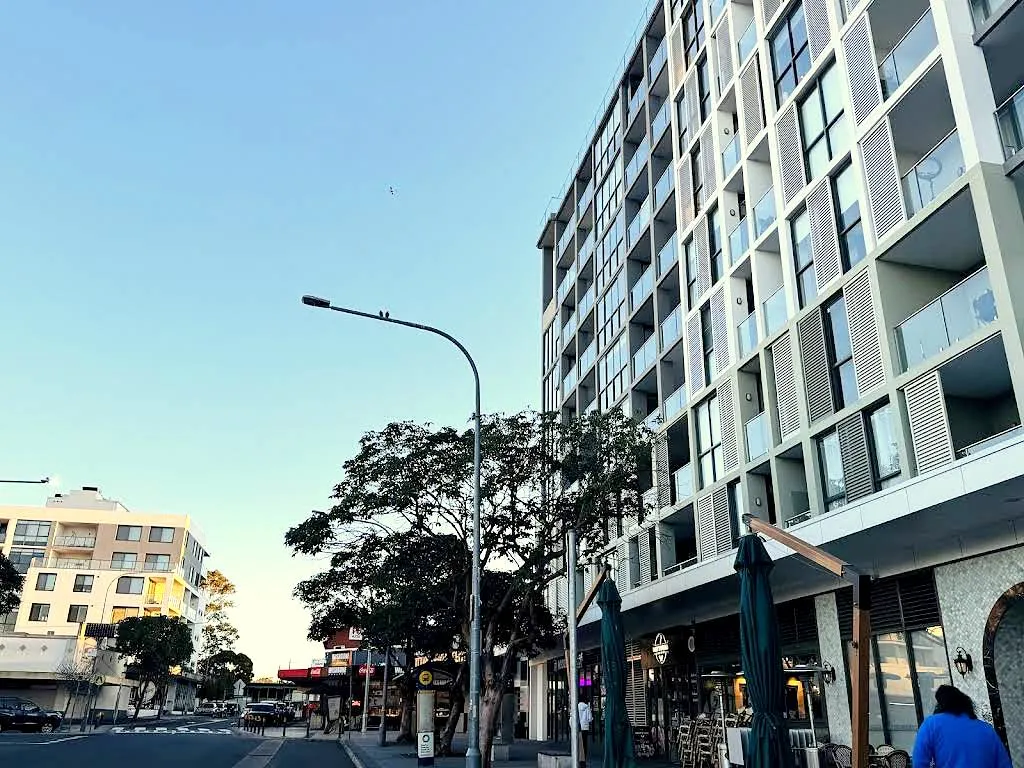 Villawood Place, with Baytouna Restaurant on the right